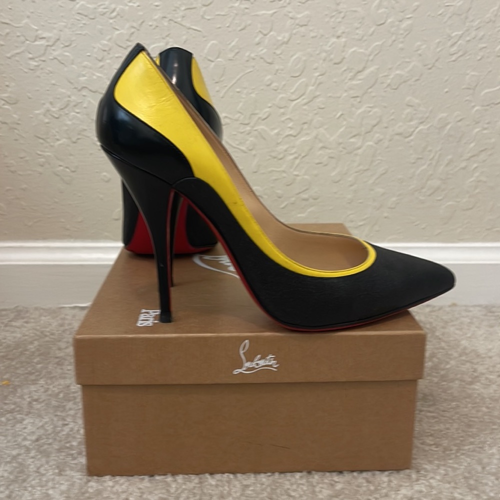 Christian Louboutin Tucsy 100 Glitter Mini Calf 39